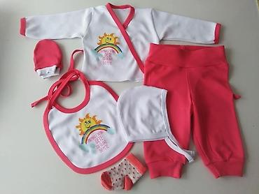 helanke likra: 6-delni personalizovani kompleti za bebe (veličine 56–92) Novi — 4