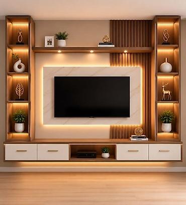 полка для тв: Гарнитур для зала на заказ, TV зона, Бесплатная доставка, Дизайн, проект — 2