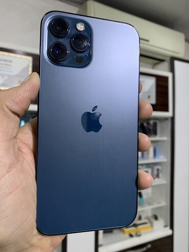 14 pro max ekran qiymeti: IPhone 12 Pro Max, 256 GB, Pacific Blue, Simsiz şarj, Face ID, Zəmanət