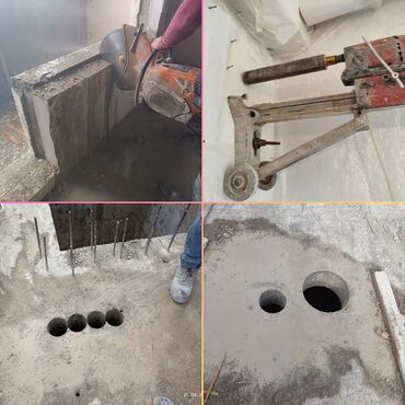 Beton işləri: #Betonkesme #betondeşmə Beton kubik kərpic - dən kəsim deşim — 18