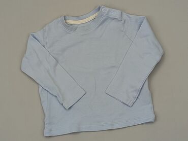 sweterek błękitny: Bluza, Lupilu, 9-12 m, stan - Dobry