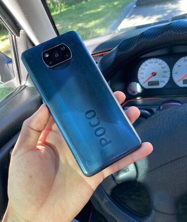 пока телефон: Poco X3 NFC, Б/у, 64 ГБ, цвет - Синий, 2 SIM