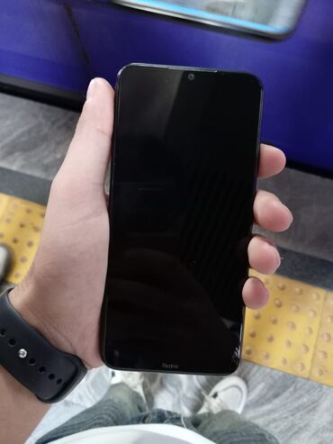 islenmis telfonlar: Redmi Note 8, 64 GB, rəng - Qara, Barmaq izi
