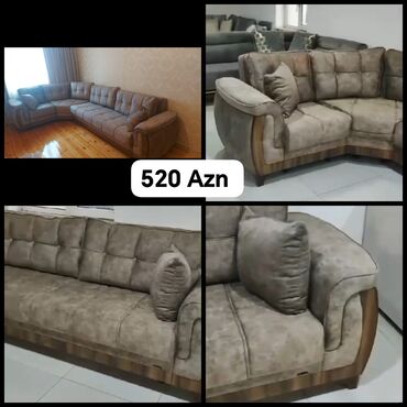 Sifarişlə mebel: Künc divan, İşlənmiş, Açılan, Bazalı