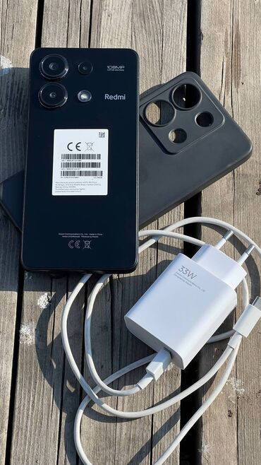 Redmi: Redmi, Redmi Note 13, Б/у, 128 ГБ, цвет - Черный, 1 SIM, 2 SIM