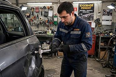 калыб: Кузовду оңдоо, Кузовдун геометриясын калыбына келтирүү, Жеңил унаа — 2
