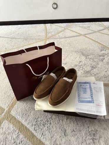 лора пьяно: Лоферы, 35, Loro Piana, Новый, цвет - Коричневый, Платная доставка