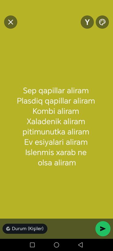 demir qapi sumqayit: Xidmət: İstənilən növ işlənmiş və ya xarab əşyaların unvandan