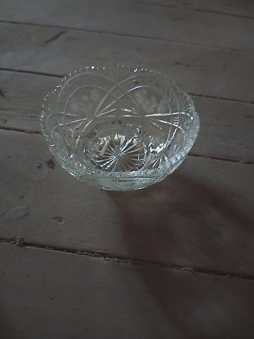 kəsik əl şəkilləri: Razilaşma yolu ilə Kəsilmiş şüşə qablar dəsti - Material: şəffaf — 3