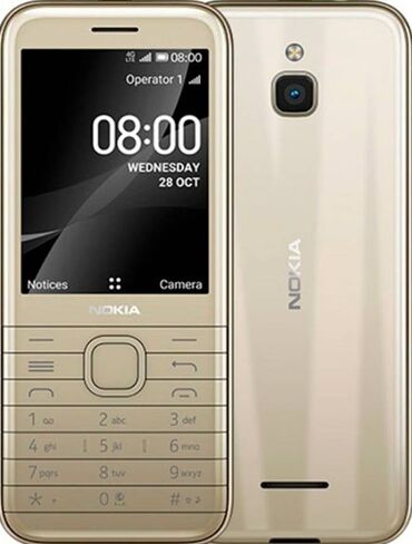 nokia 2710: Nokia 8000 4G, 4 GB, rəng - Qızılı, İki sim kartlı