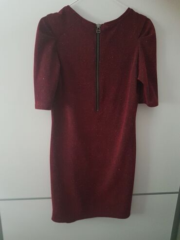 Haljine: Maison Scotch M, bоја - Crvena, Poslovni, Dugih rukava — 7