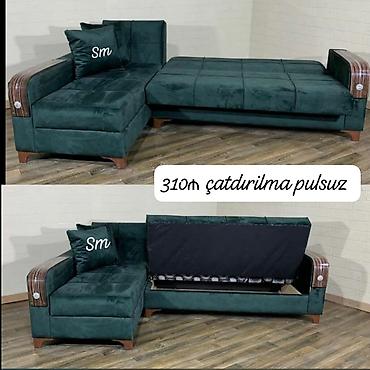 divanlar kreditle: Künc divan dəsti – yataq funksiyalı və sandıqlı - Model: künc divan — 2