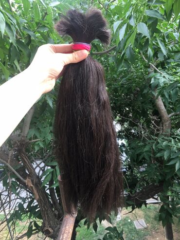 fatima parfum qiymeti: Təbii uşaq saçı boyasız yanıqısz 47 sm 200 qr ətəyi dolu super sac