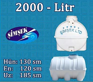 parnik salafan satilir: ŞİMŞEK LTD plastik su çənləri Həcm variantları: - 1000 litr (ölçü 1) — 10