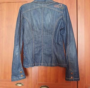 cins dest: Denim dəst – 2 üst geyim 1) Uzun cins jaket/plaş - Tünd mavi denim - — 4