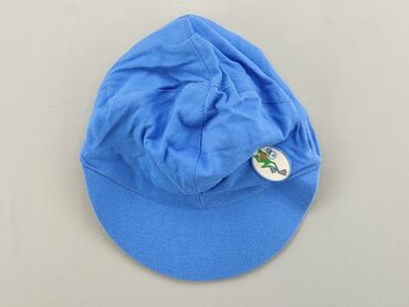 czapka zimowa z uszami dla chłopca: Czapka z daszkiem, 0-3 m, stan - Dobry