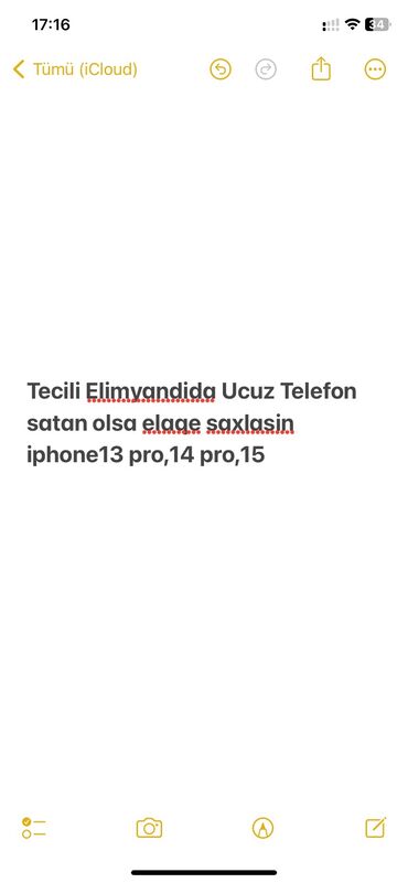 Apple iPhone: IPhone 14 Pro, Zəmanət, Kredit, Qırıq