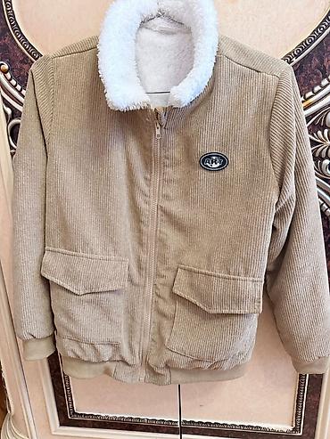 Kurtkalar: Qışlıq korduroy gödəkçə - Material: yumşaq, xətli (korduroy) parça - — 1
