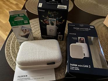 mini camera: Fujifilm Instax Mini Link 2 (ağ rəng) Çox az işlənib, ideal — 4