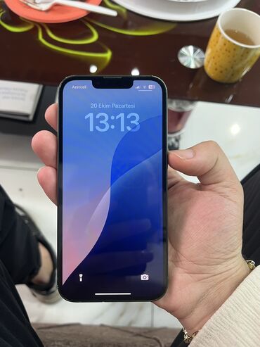 telfolar: IPhone 13, 128 GB, Yaşıl, Face ID, Sənədlərlə