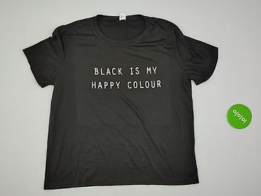 czarne: T-shirt damski, rozmiar 2XL — 2