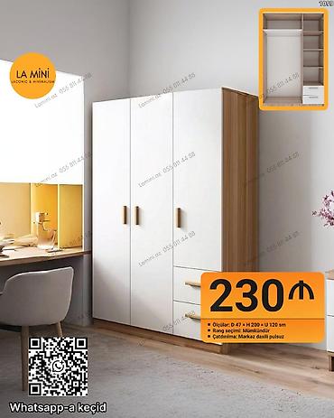 Dolablar: Yeni, 4 qapılı, Siyirməli, Açılan, Düz dolab — 1