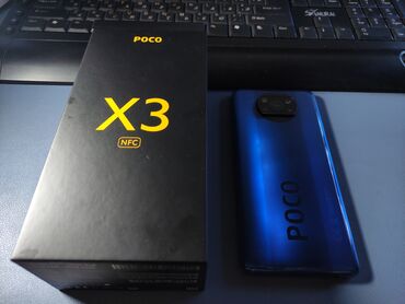 Poco: Poco X3 NFC, Б/у, 128 ГБ, цвет - Синий, eSIM, 2 SIM