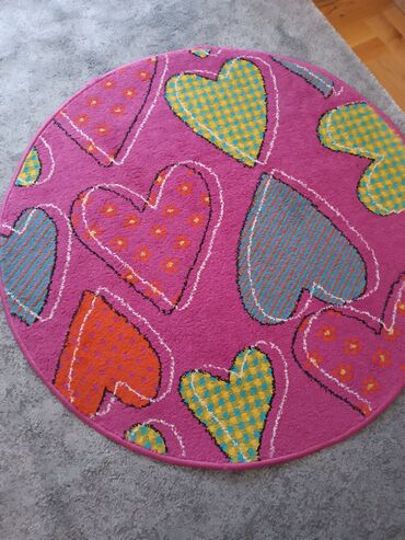 tepih olx: Carpet, Round, color - Pink