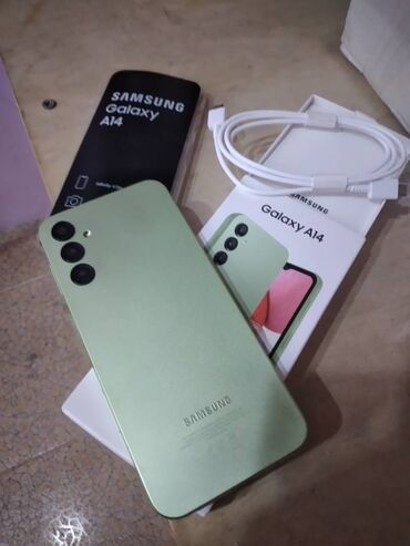samsun a14: Samsung Galaxy A14 5G, 128 GB, rəng - Yaşıl, Barmaq izi, İki sim kartlı