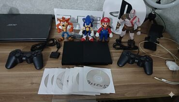 telfer nədir: Playstation 2 əla vəziyətdə iki təzə pult lazımlı kabellər qoş oyna 9