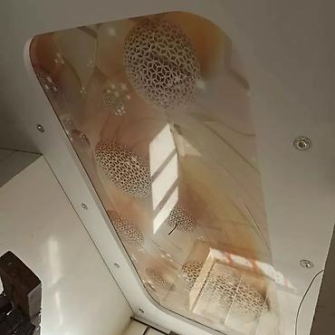 Натяжной потолок: Натяжной потолок Матовое, 3D потолки, Глянцевое Бесплатный замер, Гарантия, Монтаж — 12