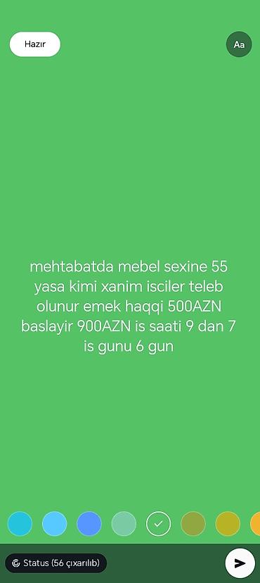 paketleme iş: Mebel ustası tələb olunur, 6/1, Aylıq ödəniş — 1