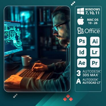 kompüterlər işlənmiş: Kompüterlərə Windows, Mac OS əməliyyat sistemlərinin yazılması, driver