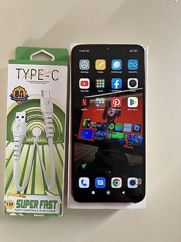redmi turbo: Redmi 9T, 128 GB, rəng - Qırmızı, Face ID — 3