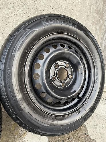 nano: Колеса в сборе 195 / 65 / R 15, Лето, Б/у, Комплект, Легковые, Железные, отверстий - 5 — 3