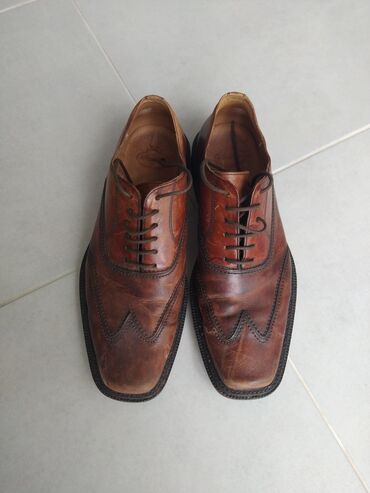 braon čizme kozne: Muške kožne cipele, veličina 44, Novi Beograd