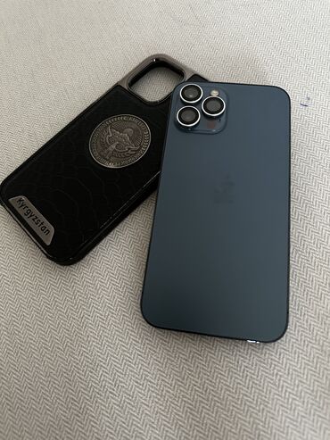 телефон 2022: IPhone 12 Pro Max, Б/у, 128 ГБ, Защитное стекло, Чехол, 85 %