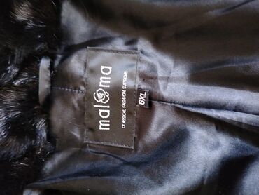 işçi paltarı: Kürk, 6XL (EU 52), rəng - Qara