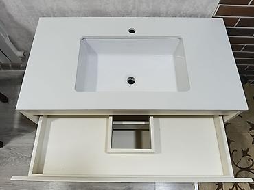 тумба для мойки: Istifade olunmayib yenidir Hamam üçün lavabo ilə inteqrə olunmuş şkaf — 3
