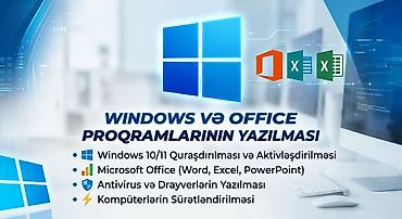 windows 10 masaustu: Windows və Office proqramlarının yazılması xidməti - Windows 10/11 — 1