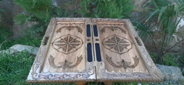 Nərdlər: Əl işı taxta nərd taxtaları - Material: keyfiyyətli bərk ağac (tam — 25