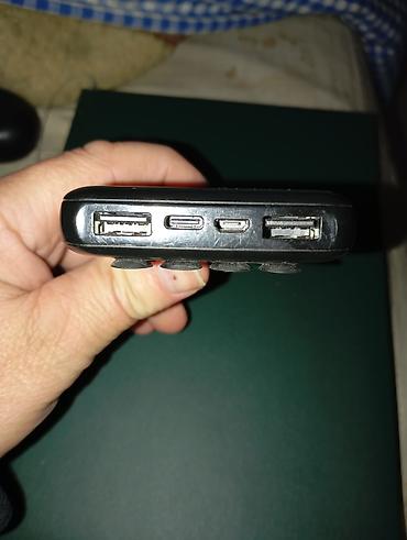 pumpa za sup: Prenosivi punjač (power bank), crni. - Dva USB-A izlaza za — 2