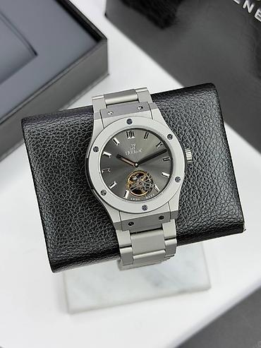 baki saat: Hublot klassik dizaynlı kişi qol saatı - Korpus: fırçalanmış metal — 1