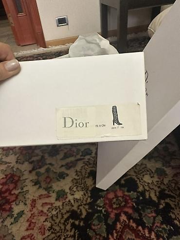 Çəkmələr: Dior qadın çəkmələri - Model: Dizaynı “cannage” tikişli, orta bala — 2
