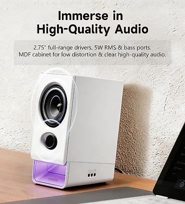 Audio: Edifier R20BT White - Həm yığcam, həm maksimum funksional akustika — 8