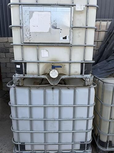 landşaft dizayn: Məhsul: 1000 litrlik yağ IBC tanklar (paletli, qəfəsli konteyner) — 2