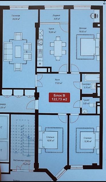130000: 4 комнаты, 123 м², Элитка, 11 этаж, Евроремонт — 2