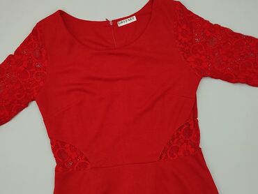 czerwona koronkowe bluzki: Sukienka, L, stan - Bardzo dobry