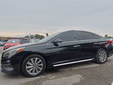 авто из армении в бишкек: Hyundai Sonata седан, черный цвет, кузов с хромированными акцентами и