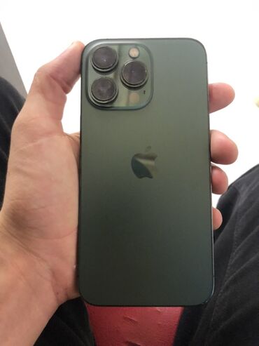 Apple iPhone: IPhone 13 Pro, 128 GB, Matte Midnight Green, Simsiz şarj, Face ID